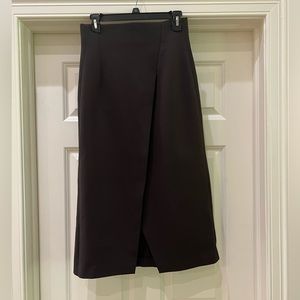 New with tags -Zara high waisted knit midi skirt with slit